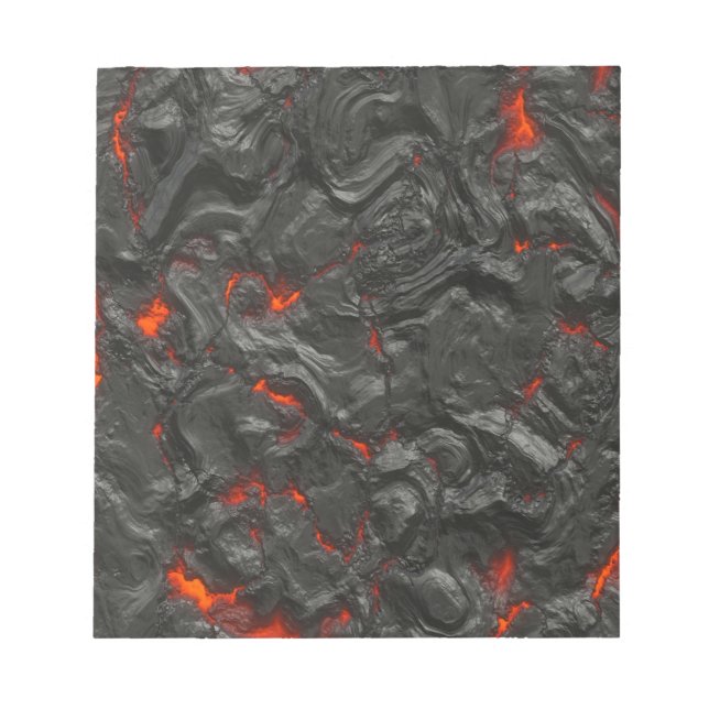 volcanic Lava background effect Notepad (Front)