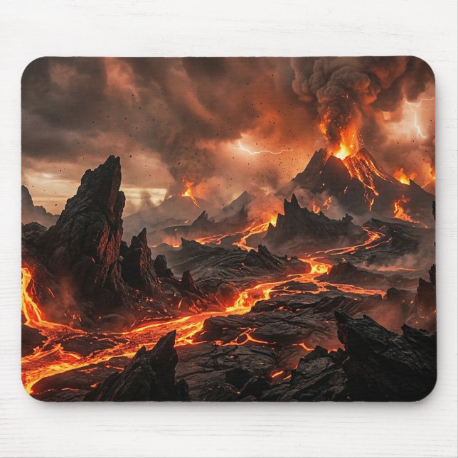 Volcanic Lava Mouse Mat (Front)