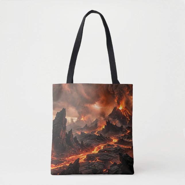 Volcanic Lava Tote Bag (Front)
