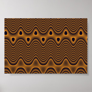 Volcanic Oceans Patterned Poster