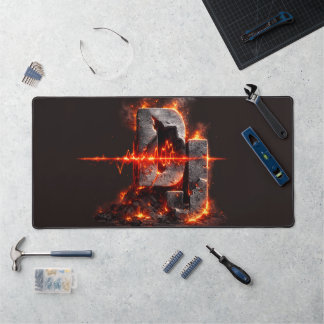 Volcanic Pulse DJ Desk Mat