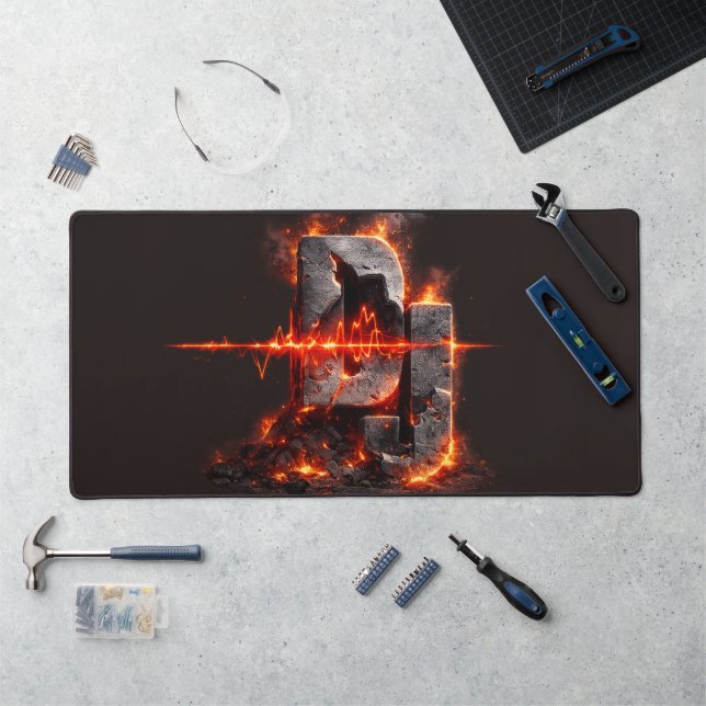 Volcanic Pulse DJ Desk Mat (Workstation)
