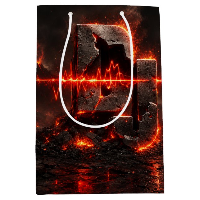 Volcanic Pulse DJ Medium Gift Bag (Front)