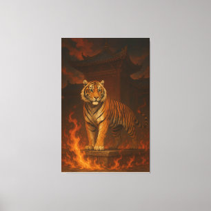 Volcanic White Tiger Premium Wall Art – Fine Art C