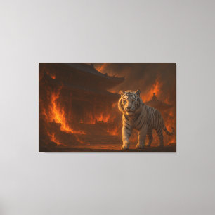 Volcanic White Tiger Premium Wall Art – Fine Art C