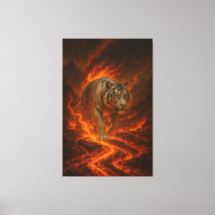 Volcanic White Tiger Premium Wall Art – Fine Art C