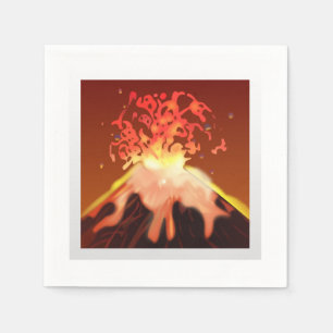 Volcano - Emoji Napkin