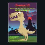 Volcano Eruption Dinosaur Birthday Party Invites<br><div class="desc">Turn back the clock to the dinosaur age with this "prehistoric" invitation. It's colourful, fun and just a little bit scary! The card is easy to customise with your wording, font, font colour and choice of six paper types. Not exactly what you're looking for? All our products can be custom...</div>
