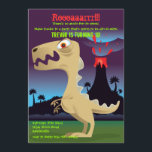 Volcano Eruption Dinosaur Birthday Party Invites<br><div class="desc">Turn back the clock to the dinosaur age with this "prehistoric" invitation. It's colourful, fun and just a little bit scary! The card is easy to customise with your wording, font, font colour and choice of six paper types. Not exactly what you're looking for? All our products can be custom...</div>