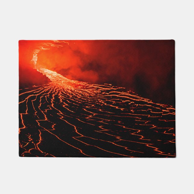 volcano eruption doormat (Front)
