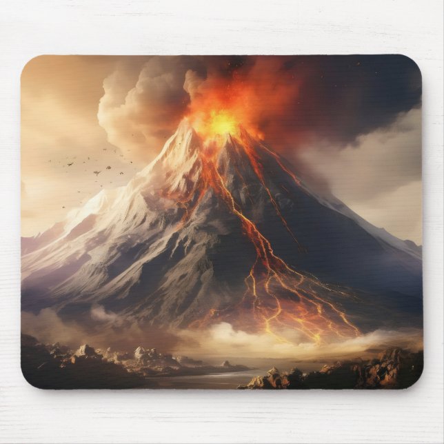 Volcano Eruption Mouse Mat (Front)