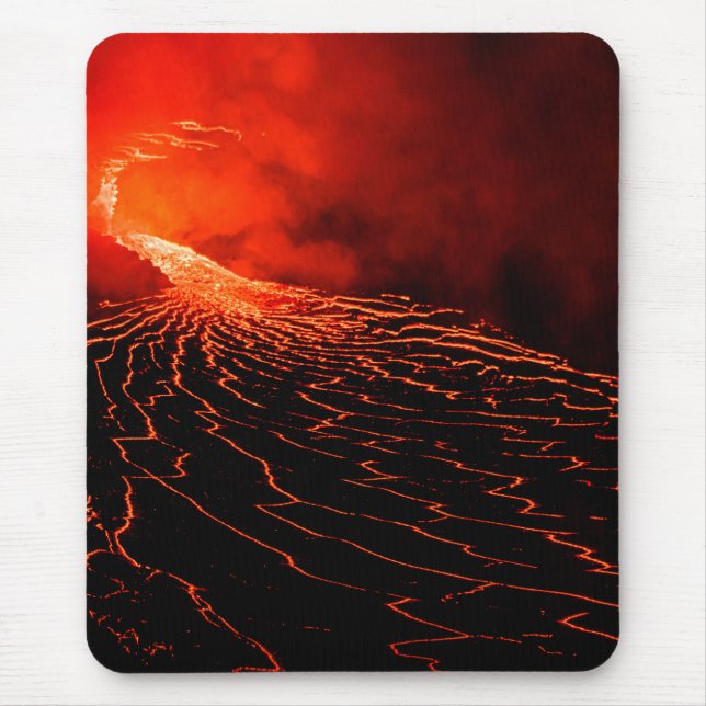 volcano eruption mouse mat (Front)