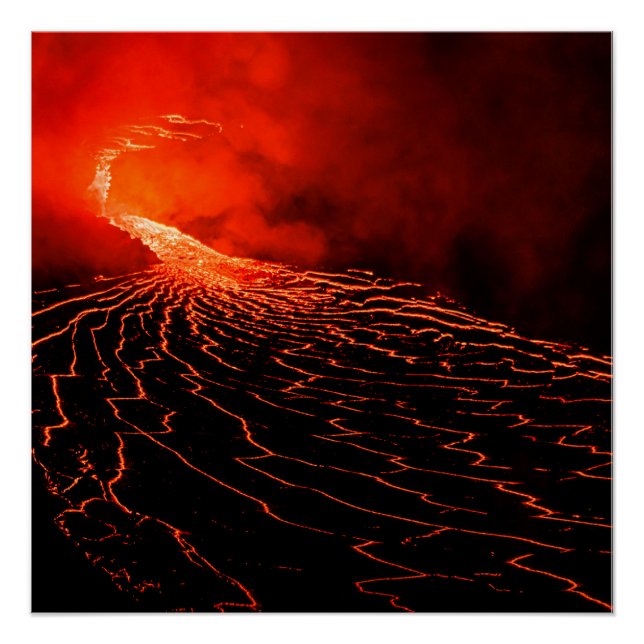 volcano eruption poster (Front)