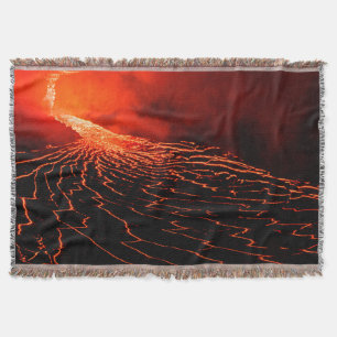 volcano eruption throw blanket