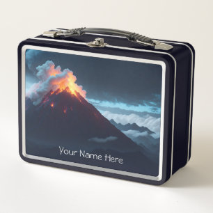 Volcano Explorer Metal Lunchbox - Customize it
