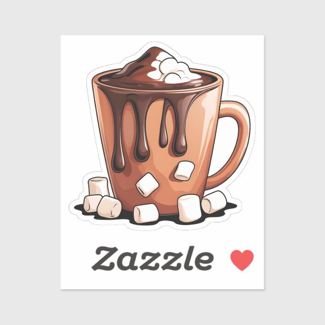 Volcano Hot Chocolate Dream Mug sticker (Sheet)