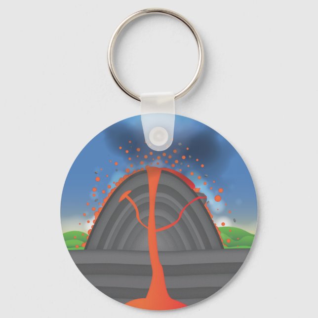 Volcano Key Ring (Front)