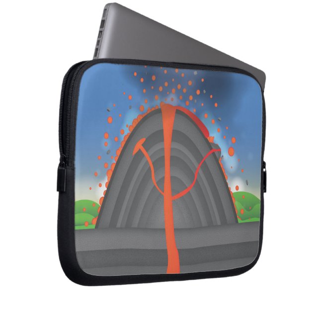 Volcano Laptop Sleeve (Front Right)