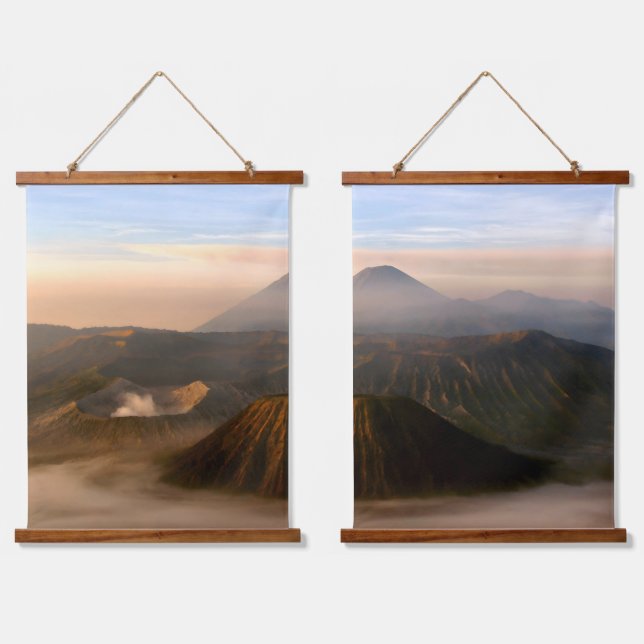 Volcano Mountain Photography Hanging Tapestry (Double)