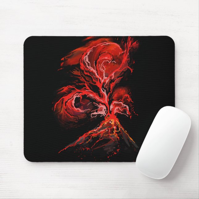 Volcano Mouse Mat (With Mouse)