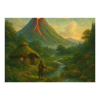 Volcano of Ashspire – From the World of Skarnveil Photo Print