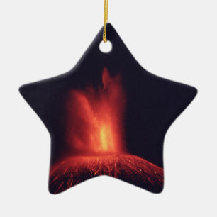 Volcano Star Christmas Ornament