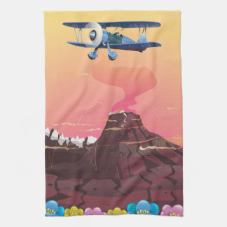 Volcano Tea Towel