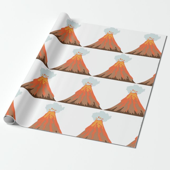 Volcano Wrapping Paper (Unrolled)
