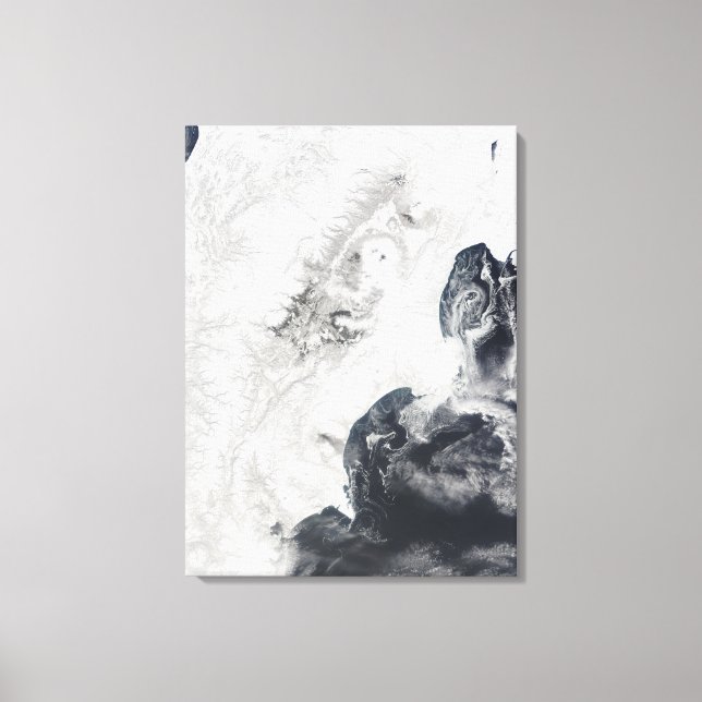 Volcanoes in central Kamchatka Peninsula Canvas Print (Front)