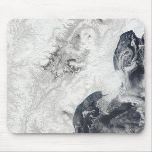 Volcanoes in central Kamchatka Peninsula Mouse Mat