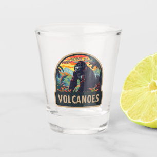 Volcanoes National Park Mountain Gorilla Travel Shot Glass