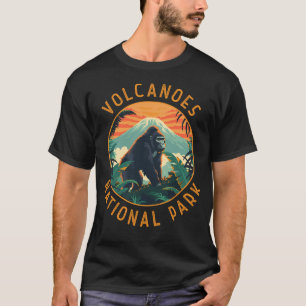 Volcanoes National Park Rwanda Retro Distressed Ci T-Shirt