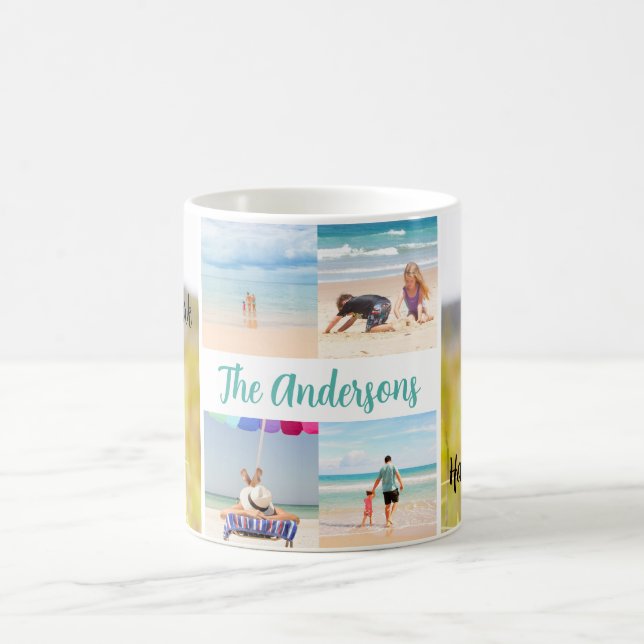 Volcanoes Nat'l Park Hawaii Orchid 4 Photo Trip Coffee Mug (Center)