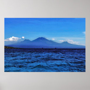 Volcanoes of East Java Poster