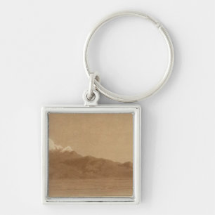 Volcanos from Mexico City Key Ring