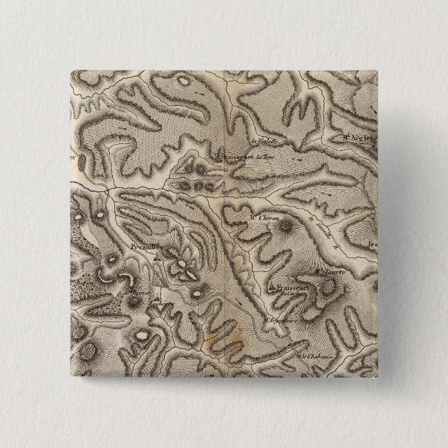 Volcans Haute Loire 15 Cm Square Badge (Front)