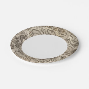 Volcans Haute Loire Paper Plate