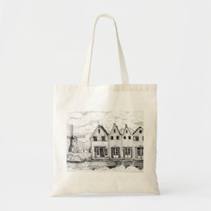 Volendam Netherlands - Dutch Windmill Dutch Houses Tote Bag