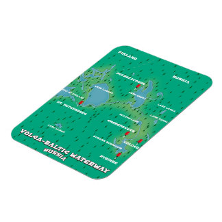 Volga-Baltic Waterway Russia Magnet