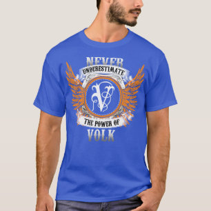 Volk Name Shirt Never Underestimate The Power Of V
