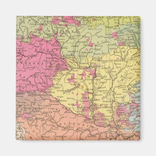 Volkerkarte v Oesterreich Ungarn, Austria Hungary Magnet
