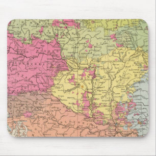 Volkerkarte v Oesterreich Ungarn, Austria Hungary Mouse Mat