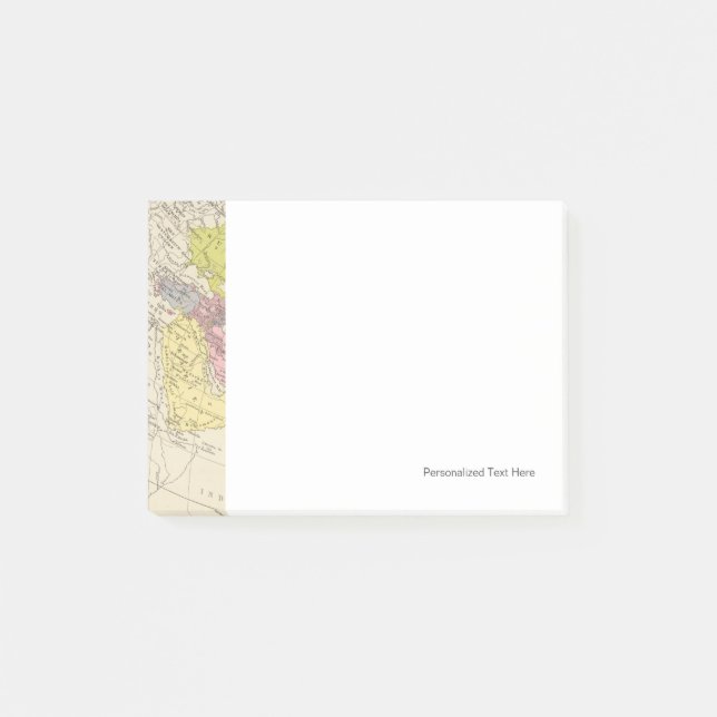 Volkerkarte von Asien - Map of Asia Post-it Notes (Front)