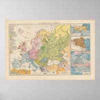 Volkerkarte von Europa, Map of Europe