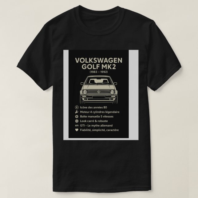  volkswagen mk2  T-Shirt (Design Front)
