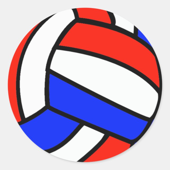 Volley Ball Classic Round Sticker (Front)