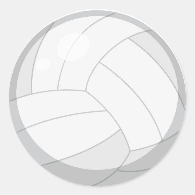 Volley Ball Classic Round Sticker (Front)