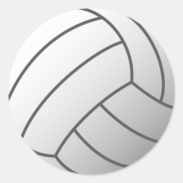 Volley Ball Classic Round Sticker (Front)