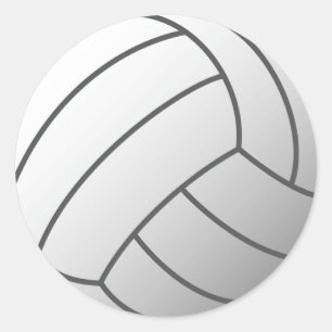 Volley Ball Classic Round Sticker