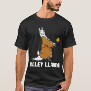 Volley Llama Team Cute Alpaca Beach Team T-Shirt